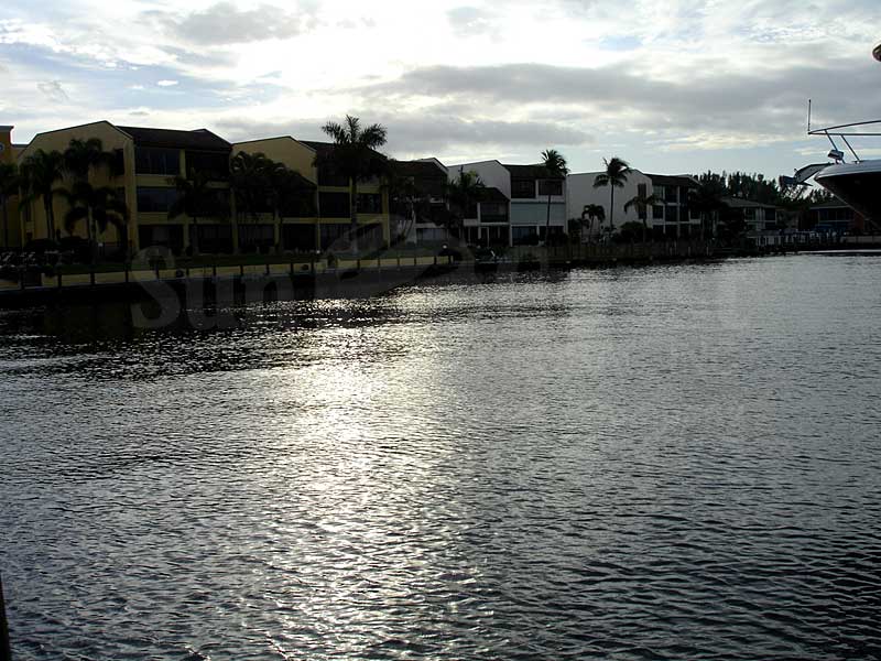 View Down the Canal From Coral Reef